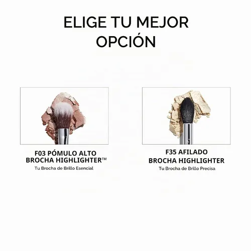 Vista 6 de Sigma Beauty F03 High Cheekbone Highlighter™, cepillo de mezcla biselado