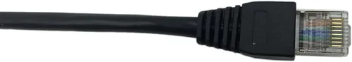 Vista 4 de CERRXIAN Cable de montaje en panel RJ45 macho a hembra LAN Ethernet Cat 5e (Negro)(3.3 ft)