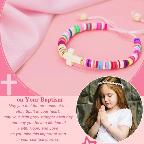 Vista 62 de Regalos navideños para niños, niñas adolescentes, mujeres, linda pulsera de cruz para niñas, regalos de Navidad cristianos para mujeres, ideas