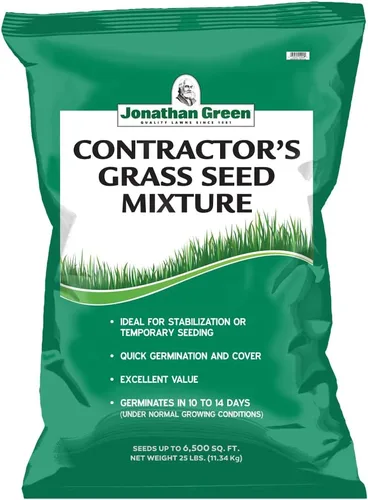 Vista 2 de Jonathan Green Contractor's Grass Seed Mix, 25 libras (paquete de 4)