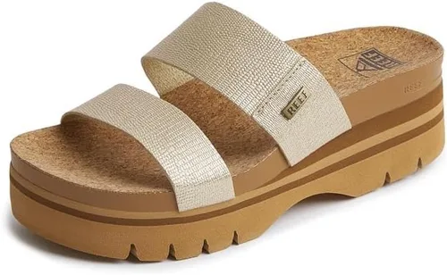 Vista 16 de REEF Sandalias Cushion Vista Higher Slide para mujer Negro