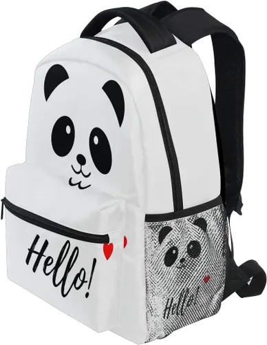 Vista 38 de ATTX Linda mochila con diseño de panda para niños y niñas, Panda-h, Ciclismo
