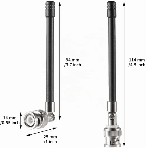 Vista 2 de Antena de repuesto de onda 1/4 para Shure SLX, BLX, U4S, U4D, UR y más. 470 a 752 MHz (paquete de 2), Eifagur