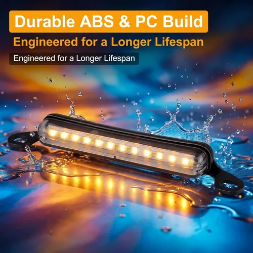 Vista 5 de ANKIA - Luz universal de 12 LED para matrícula, lámpara de marcha atrás, luces traseras para automóvil, remolque, UTV, ATV, camión, RV, barco