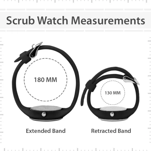 Vista 3 de Zayaan Health Scrub Wear Chroma Balance - Reloj médico, resistente al agua, Adulto