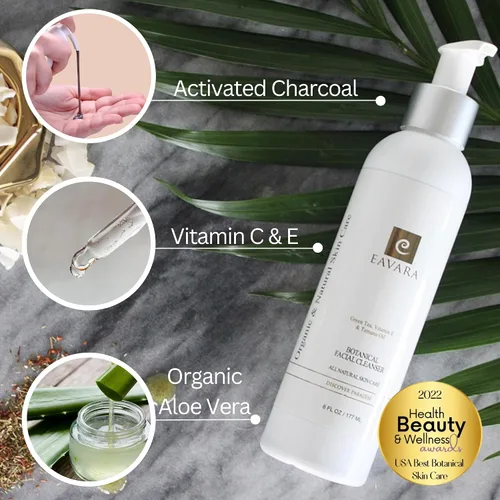 Vista 8 de Hidratante facial ultra orgánico, limpiador facial natural y crema de noche de retinol