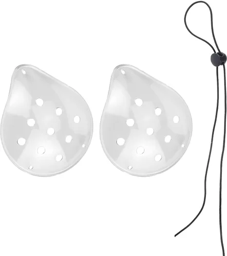 Vista 8 de 1 parche de plástico para ojos de 9 agujeros con 1 cuerda elástica, transpirable y cómodo, protección ocular, adecuado para niños, adultos, cubierta