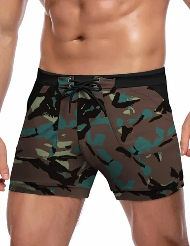 Vista 10 de COOFANDY Trajes de baño para hombre Slip de natación sexy Traje de baño de pierna cuadrada Traje de baño Short de natación Traje de baño con 4