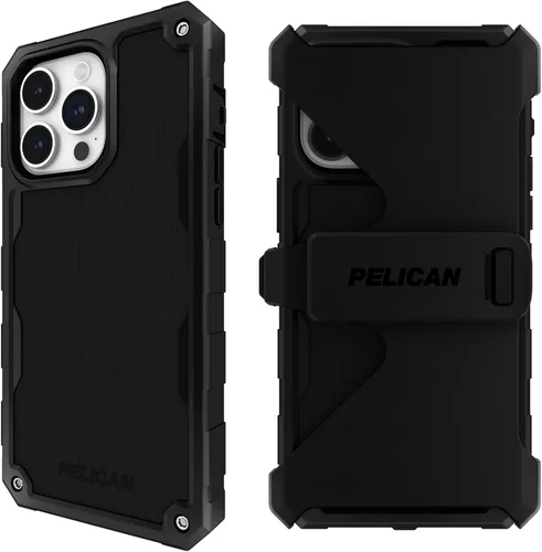 Vista 12 de Pelican Protector Series - Funda para iPhone 15 Pro de 6.1 pulgadas [compatible con MagSafe], funda magnética para teléfono con tecnología