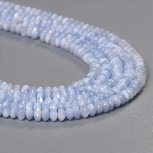 Vista 43 de Los granos naturales del espaciador del tubo del grano de Shell de agua dulce teñidos madre de perlas flojas para la fabricación de la joyería, 1