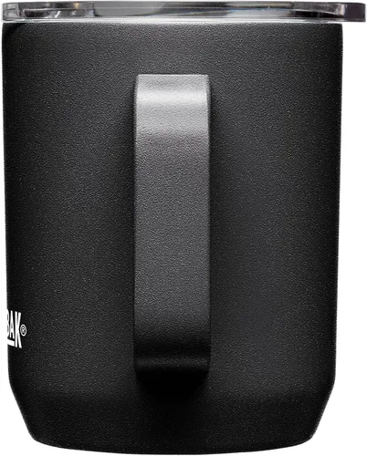 Vista 4 de CamelBak Horizon - Taza de campamento de 12 onzas, acero inoxidable aislado, tapa de tres modos, color negro