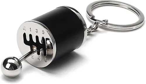 Vista 2 de GT/ Rotors Llavero de caja de cambios 6 velocidades Transmisión manual con palanca de cambio automotriz [BONUS: Llavero Mini Llave de tubo]