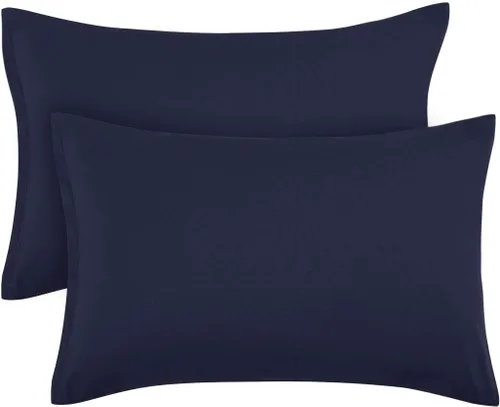 Vista 20 de PiccoCasa Fundas de almohada con cremallera, 100% microfibra cepillada de poliéster, juego de 2, fundas de almohada estándar suaves y cómodas