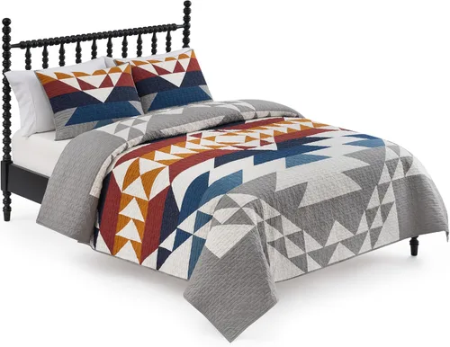 Vista 10 de Pendleton Explorer - Juego de ropa de cama individual con 1 funda de almohada, ropa de cama de algodón de lujo, colchas acolchadas ligeras, colcha