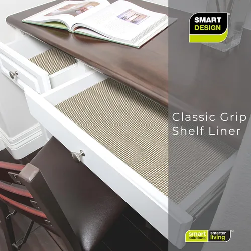 Vista 7 de Smart Design - Forro clásico para estantes y cajones, 12 pulgadas x 20 pies, no adhesivo, con agarre fuerte, protege y personaliza la organización