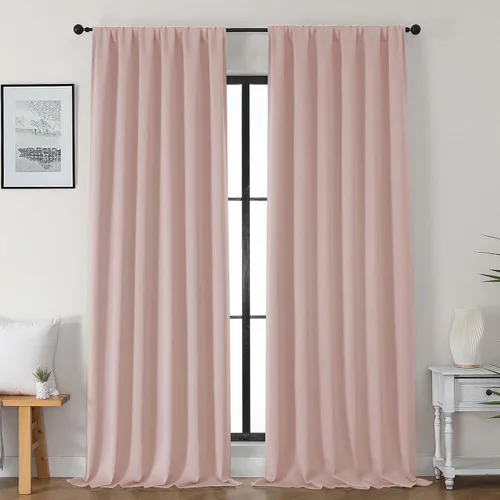 Vista 57 de Gwine Cortinas opacas para dormitorio, 54 pulgadas de largo, paneles de cortina de ventana con aislamiento térmico y reducción de ruido, cortinas