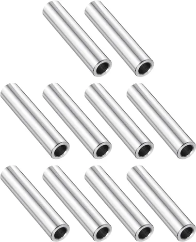 Vista 103 de uxcell 10 piezas de espaciador de acero inoxidable de 3/8" de diámetro interno x 3/4" de diámetro exterior x 1" de longitud, espaciador de rosca