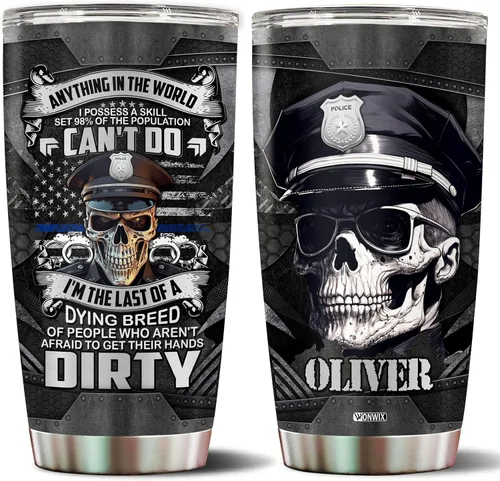 Vista 15 de Regalos personalizados para hombres, taza de viaje aislada de acero inoxidable de 20 onzas, taza de café, botella de agua, regalo para marido, hijo