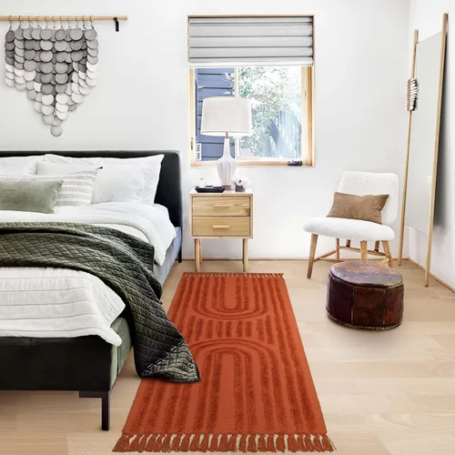 Vista 9 de LEEVNA - Alfombra de baño lavable estilo bohemio de 2 x 3 pulgadas, tejida