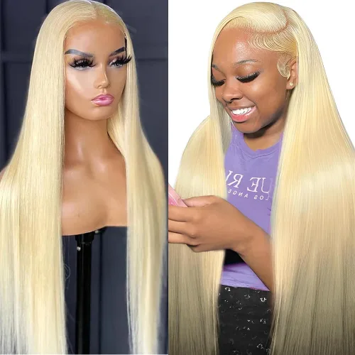Vista 8 de Pelucas de cabello humano lacio para mujeres negras, encaje frontal de 13 x 4 pulgadas, previamente despuntada, sin pegamento, HD frontal, negro