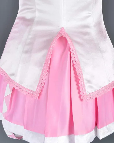 Vista 6 de Haikyuu - Disfraz de cosplay gris y rosa para mujer con horquillas para el cabello