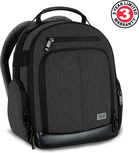 Vista 5 de USA Gear Mochila compacta para drones – Funda para dron cuadricóptero RC compatible con DJI Mini 4K, DJI Mini 3, AVIALOGIC, Controller y más Negro