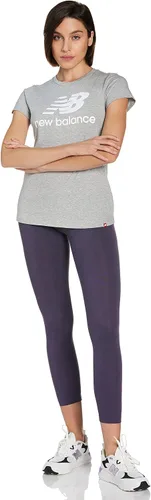 Vista 5 de New Balance Women's Nb Essentials Stacked Logo Short Sleeve 19