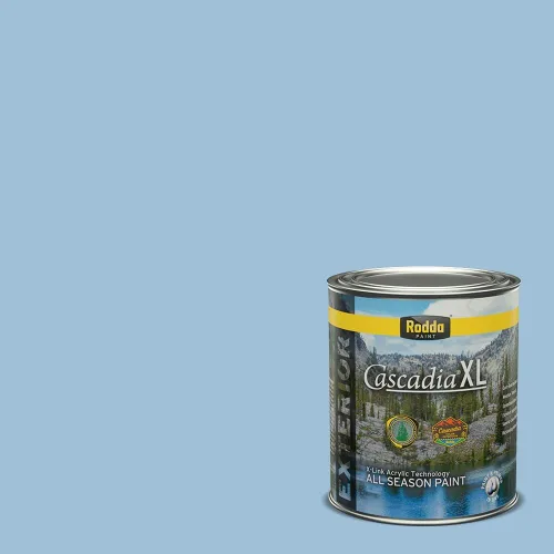 Vista 150 de Rodda Paint CASCADIA XL - Pintura satinada e imprimación para exteriores en uno, cuarto de galón, idea abstracta