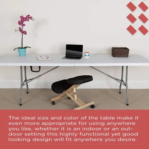 Vista 4 de EventStable TitanPRO - Mesa plegable de plástico, 8 pies x 30 pulgadas