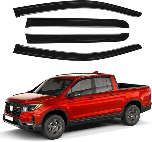 Vista 13 de Canvcle RAV4 Protectores de lluvia – Viseras de ventana para Toyota RAV4 2006-2012, deflectores de viento de ventana lateral con cinta para montaje