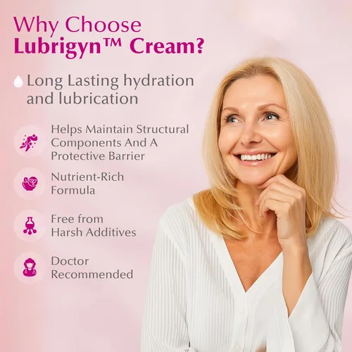 Vista 6 de Lubrigyn - Crema para el cuidado femenino, fusión de lubricante íntimo hidratante a base de aceite natural con ácido hialurónico y fitoextracto
