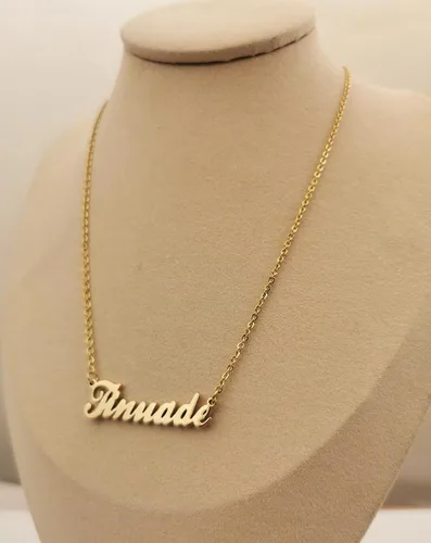 Vista 2 de Dancing Wolf Custom Name Necklace Personalized Customized Any Names Stainless Steel Jewelry for Womens Mothers