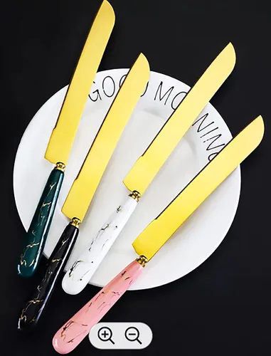 Vista 9 de Chandler Cake and Pie Server Kit Wedding Cake Serving Kit Stainless Steel 18/10 Cutlery Set 2 Pieces Pastry Servers (Green)
