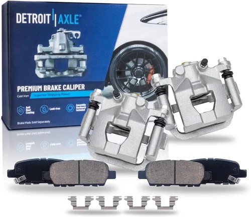 Vista 8 de Detroit Axle - Pinza de disco del lado del acompañante + pastillas de freno de cerámica de repuesto para Lexus HS250H Toyota RAV4 Prius V Scion xB