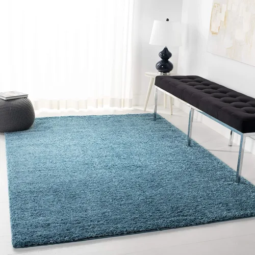 Vista 76 de SAFAVIEH Colección August Shag - Alfombra de área de 6 x 9 pies, color lila, diseño sólido, no desprende pelusa y de fácil cuidado, grosor de 1.2