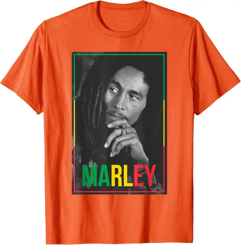 Vista 66 de Camiseta blanca oficial de Bob Marley Photo S Negro
