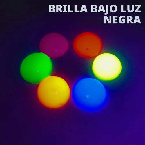 Vista 7 de milo Juego de pintura de témpera lavable fluorescente, 6 colores UV neón