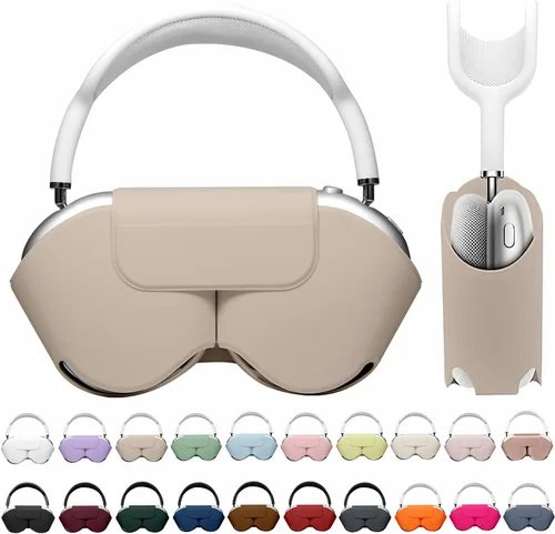 Vista 42 de Maxjoy para Apple Airpods Max Funda inteligente de cubierta, Accesorios de cubierta protectora de cuero PU suave para Airpod Max con modo de sueño
