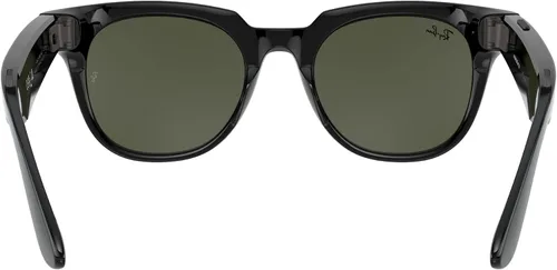 Vista 4 de Ray-Ban Historias Gafas inteligentes Meteor Square con foto, video y audio Negro brillante