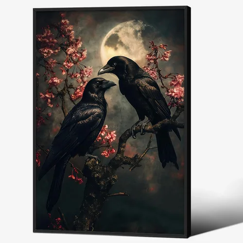 Vista 35 de Lienzo enmarcado negro para pared, póster de Halloween Dark Academia, pintura de gato negro, fantasma en la bañera, imágenes góticas de terror