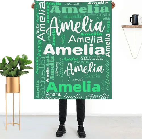 Vista 21 de Mantas personalizadas con nombre para niños, mantas de bebé personalizadas para niñas y niños con nombre, mantas de bebé personalizadas con nombre