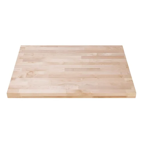 Vista 11 de DuraSteel Mesa de madera maciza, encimera de bloque de carnicero de 24 x 12 pulgadas, tabla de cortar de madera de losa de arce natural para mesa