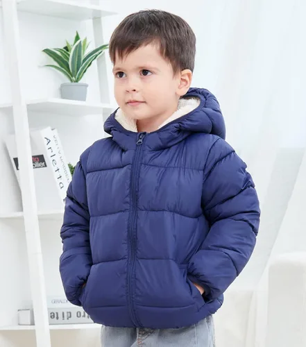 Vista 2 de BFUSTYLE Winter Coats for Baby Girls Boys Kids Light Puffer Jacket With Hood