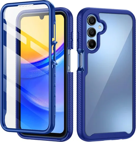 Vista 24 de seacosmo Diseñada para funda de teléfono Galaxy A14 5G, cubierta de cuerpo completo a prueba de golpes, con protector de pantalla integrado, funda