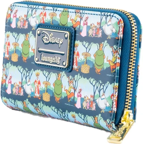 Vista 4 de Loungefly Disney Robin Hood Sherwood - Cartera de piel sintética con estampado completo, Multi, Cartera
