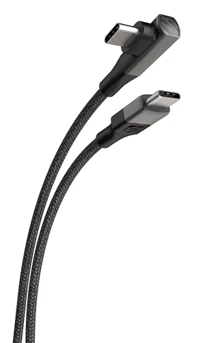 Vista 9 de Scosche CCB1-SP Strikeline Premium USB-C a USB-C Cable trenzado de carga y sincronización de 1 pie, color negro