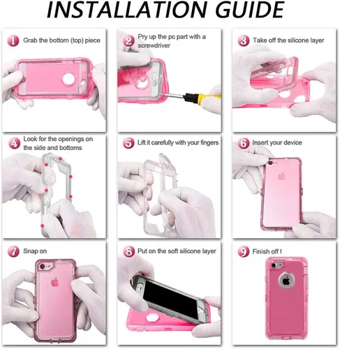 Vista 7 de Funda protectora 3 en 1 para Samsung Galaxy S22 Ultra, probada contra caídas militares, funda protectora resistente a prueba de golpes para Galaxy
