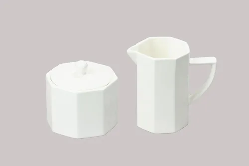 Vista 8 de Bone China - Forma de cono de porcelana, Elegance White Cup Espresso de 5 onzas y platillo, juego de 6 tazas y 6 platillos