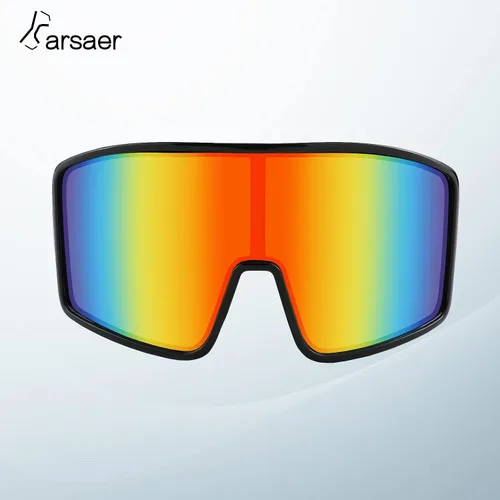 Vista 3 de Karsaer Vision Sports - Gafas de sol de ciclismo de una pieza para exteriores, resistentes al viento, gafas de los años 80, para mujeres y hombres