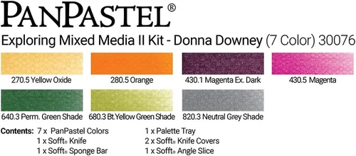 Vista 3 de Colorfin 30076 Pan Ultra - Juego de pastel suave (0.3 fl oz, 7 por paquete)
